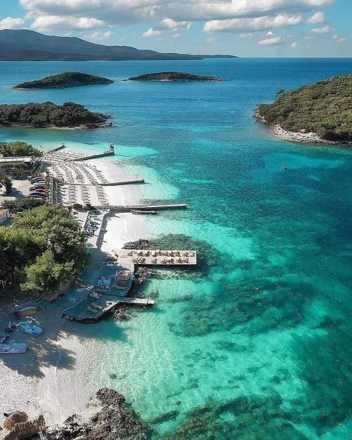 Hotel Driloni Ksamil Bagian luar foto